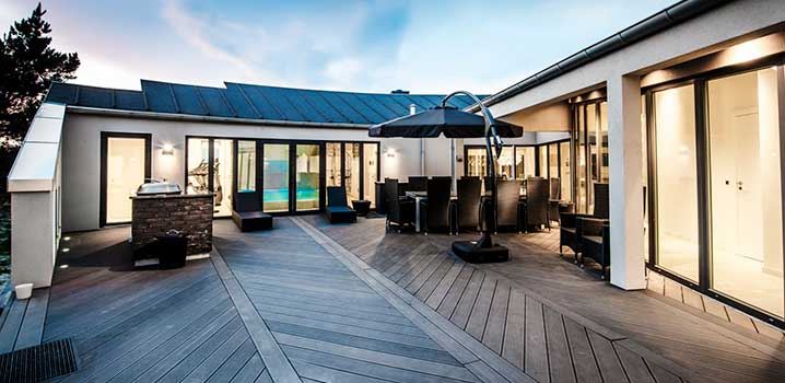 Stort Luksus Sommerhus Terrasse